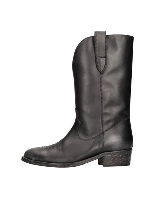 Leather ankle boots VIA ROMA 15 | 3381 MALIBUNERO